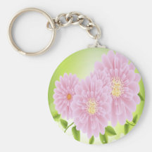 Beautiful Pink Flowers Keychain