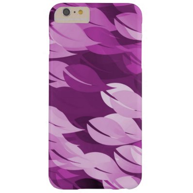 Beautiful Pink Leaf Seamless Floral Pattern Barely There iPhone 6 Plus Case
