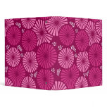 Beautiful, pink retro floral Binder