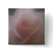 Beautiful Pink Rose Button Badge
