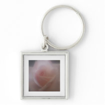 Beautiful Pink Rose Key Chain