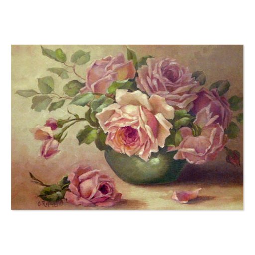 Beautiful Pink Roses Business Card