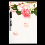 Beautiful pink roses dry erase boards