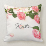 Beautiful pink roses pillows