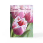 Beautiful Pink Tulip Card card