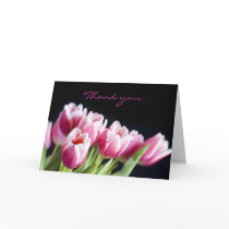 Beautiful Pink Tulips Card