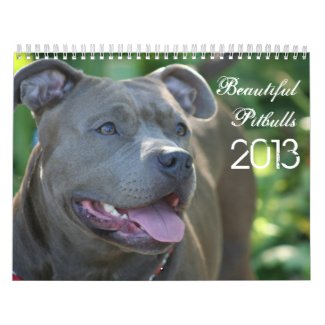 Beautiful Pitbulls 2013 Dog Calendar