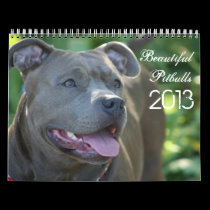 Beautiful Pitbulls 2013 Dog Calendar calendars