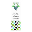 Beautiful Polka Dot Roses Bookmark business cards