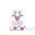 Beautiful Polka Dot Roses Greeting Card