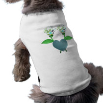 Beautiful Polka Dot Roses Pet Shirt pet clothing