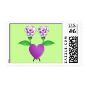 Beautiful Polka Dot Roses Postage Stamp