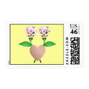 Beautiful Polka Dot Roses Postage Stamp
