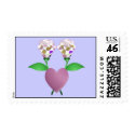 Beautiful Polka Dot Roses Postage Stamp