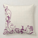 Beautiful Purple Floral Pillow