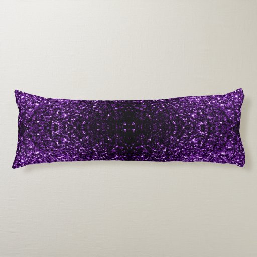 Beautiful Purple glitter sparkles II Body Pillow Zazzle