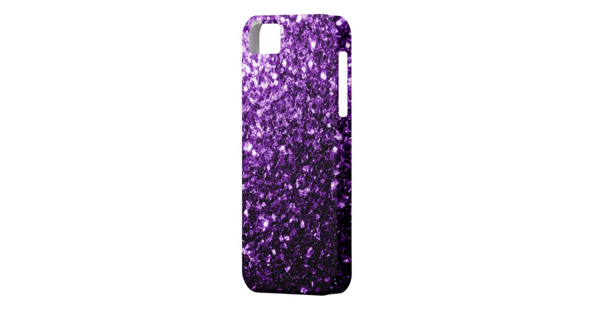 Beautiful Purple glitter sparkles iPhone SE/5/5s Case Zazzle