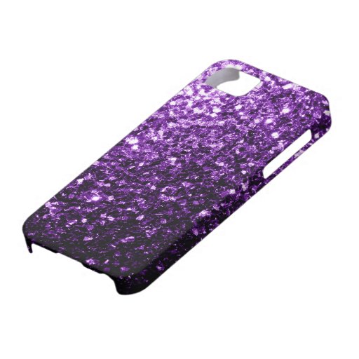 Beautiful Purple glitter sparkles iPhone SE/5/5s Case Zazzle