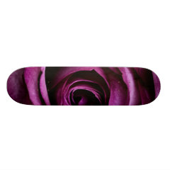 Beautiful Purple Rose Flower Petals Girly Gifts Custom Skateboard