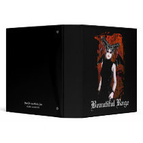Beautiful Rage Gothic Vampire Art Binder by darkdreams Beautiful Rage Gothic Vampire Art Binder