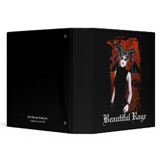 Beautiful Rage Gothic Vampire Art Binder binder