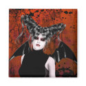 Beautiful Rage Gothic Vampire Art Magnet