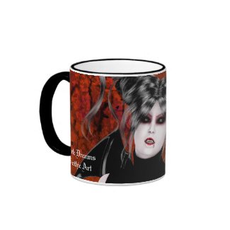 Beautiful Rage Gothic Vampire Art Mug mug