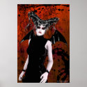 Beautiful Rage Gothic Vampire Art Poster print
