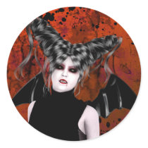 Beautiful Rage Gothic Vampire Art Stickers by darkdreams Beautiful Rage Gothic Vampire Art Stickers