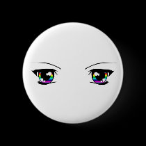 Beautiful Rainbow "anime eyes" badge buttons