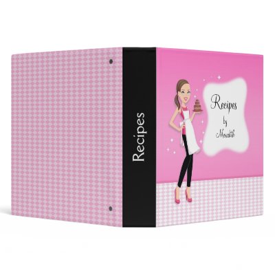 Beautiful Recipe Binder Illustrated by ArtbyMonica