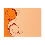 Beautiful Red and orange floral peach Post Card
