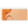 Beautiful Red and orange floral peach Rack Card