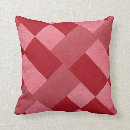 Beautiful Red Pattern Pillow Zazzle