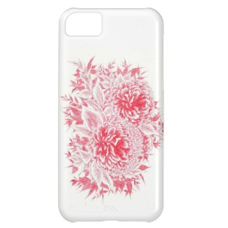 Beautiful Red Peony Barely There IPhone 5 Case