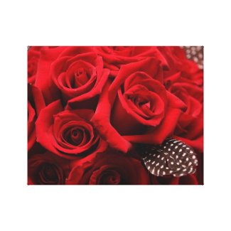 Beautiful Red Roses wrappedcanvas