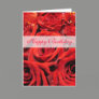 Beautiful red roses Happy Birthday