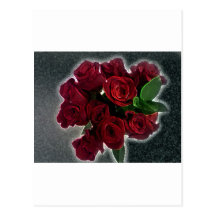 BEAUTIFUL RED ROSES POSTCARDS