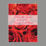 Beautiful Red Roses Save the Date