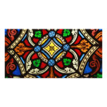 Beautiful Religious Stained Glass Photo Card