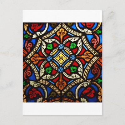 Beautiful Religious Stained Glass Post Card