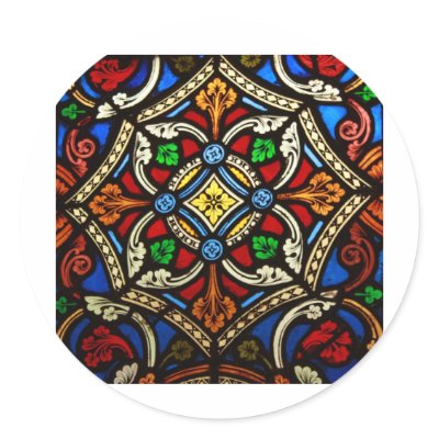Beautiful Religious Stained Glass Stickers by Ljrigg