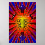 BEAUTIFUL RETRO CROSS POSTER