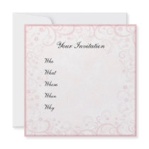 Beautiful romantic invitation