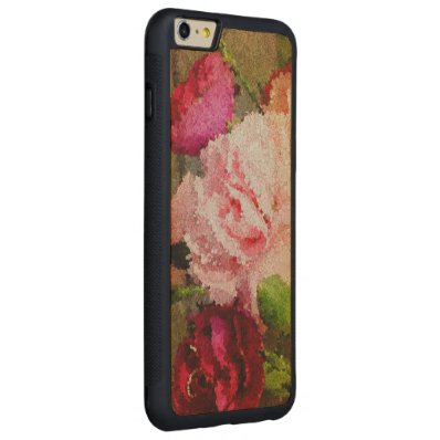 Beautiful Rose Floral Abstract Carved® Maple iPhone 6 Plus Bumper