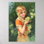 Beautiful Rose Girl Posters