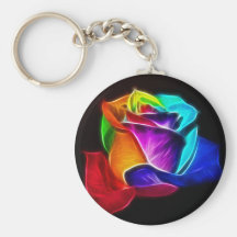 Beautiful Rose of Colors 5 Keychains