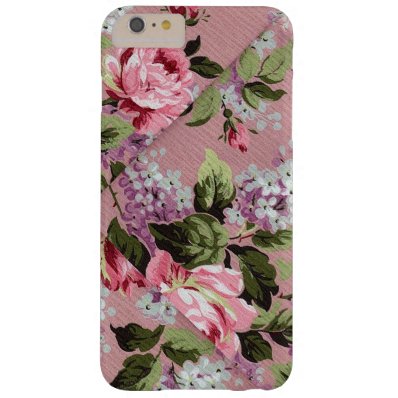 Beautiful Rose Victorian Floral Wallpaper Barely There iPhone 6 Plus Case