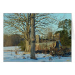 Beautiful Rural Snow Scene Card