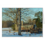 Beautiful Rural Snow Scene Card